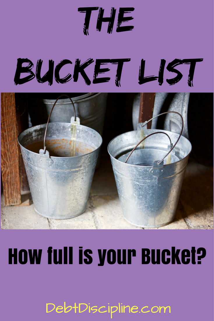 What bucket are you trying to fill?