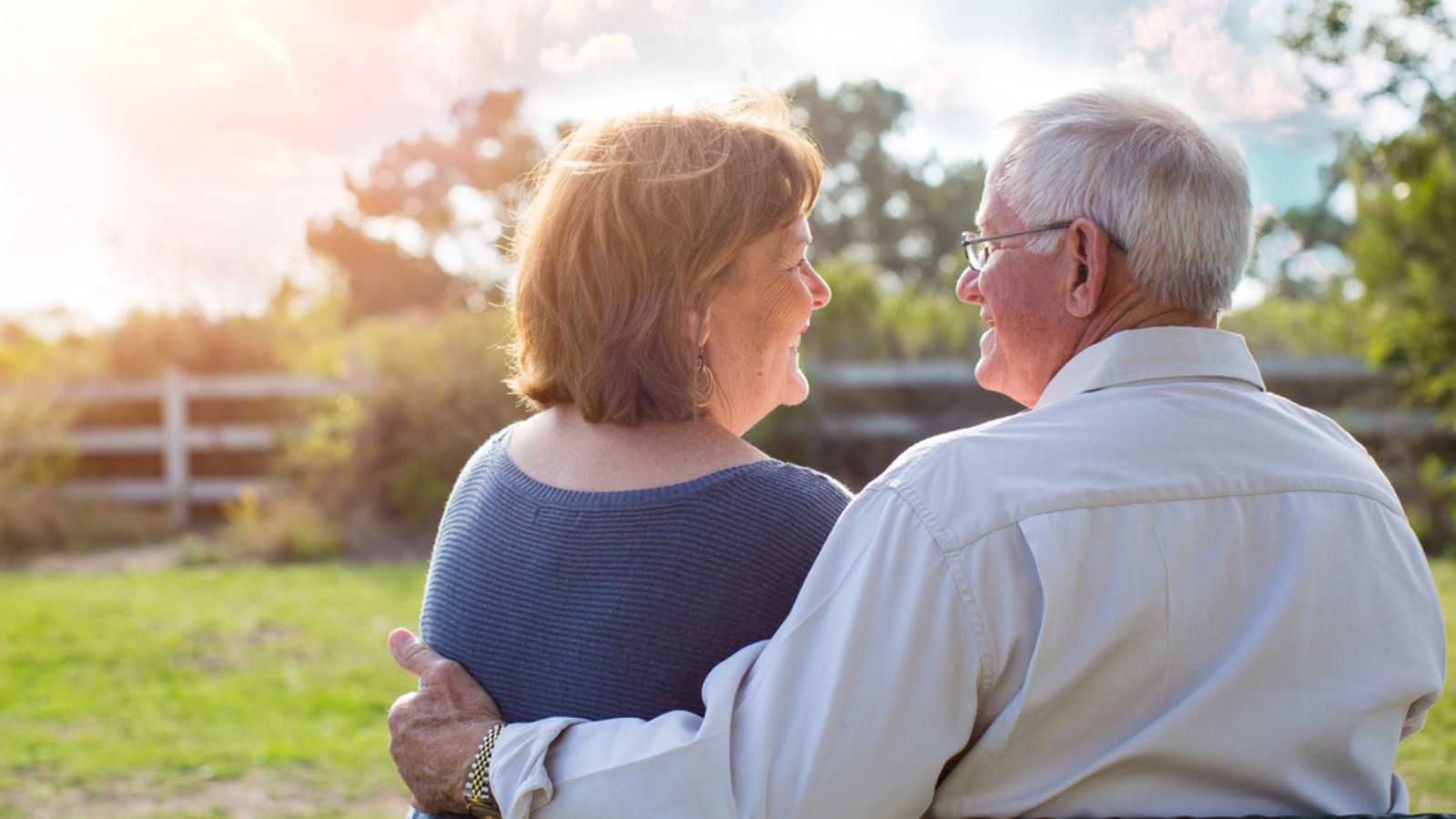 Mature senior couple