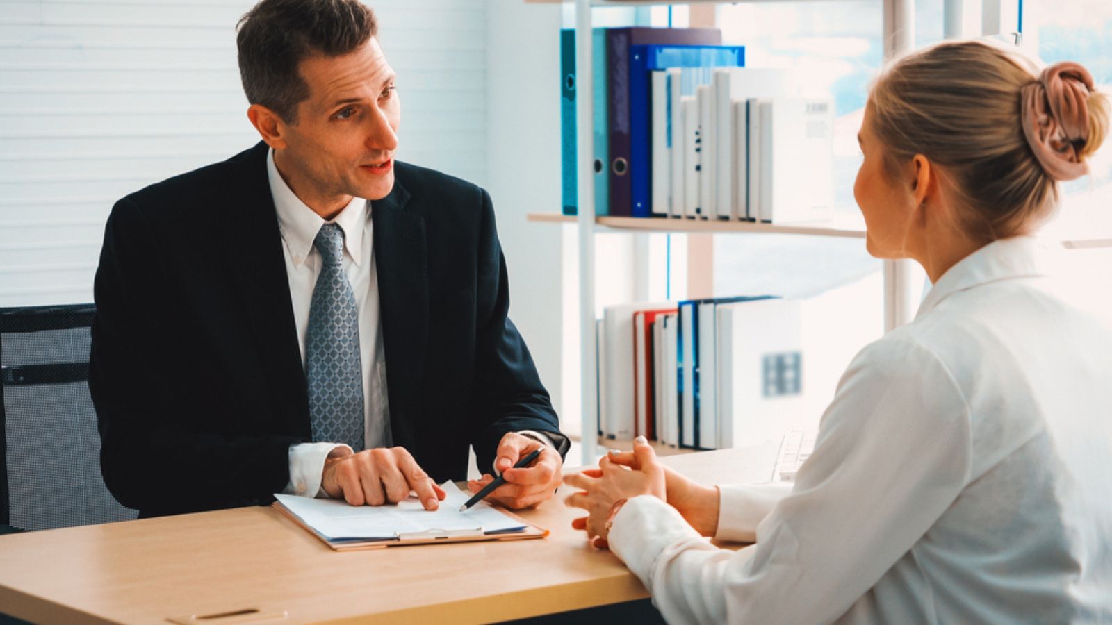 job hunt search interview business office talking